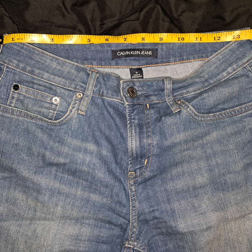 Calvin Klein Blue Slim Straight Jeans